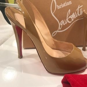 Christian Louboutin sling back heels